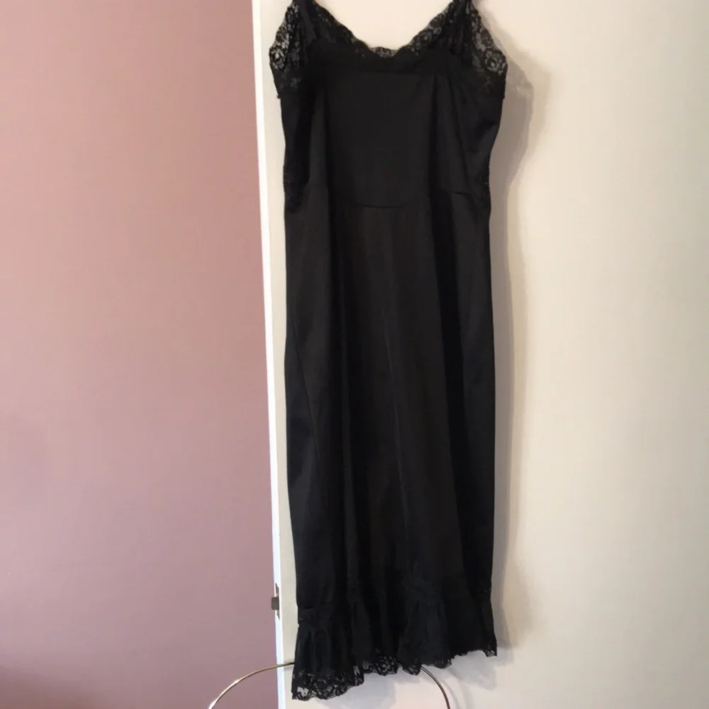 True Vintage 50’ Black Goth Sexy Magic Rare Girly Coquette Lace Tulle Vampire 36 - Picture 6 of 17